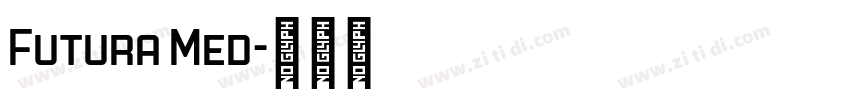 Futura Med字体转换